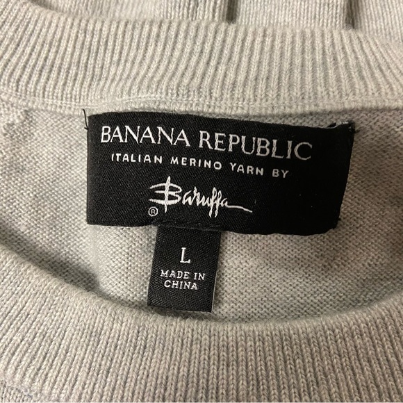 Banana Republic men’s sweater crew neck grey Large - Picture 10 of 10